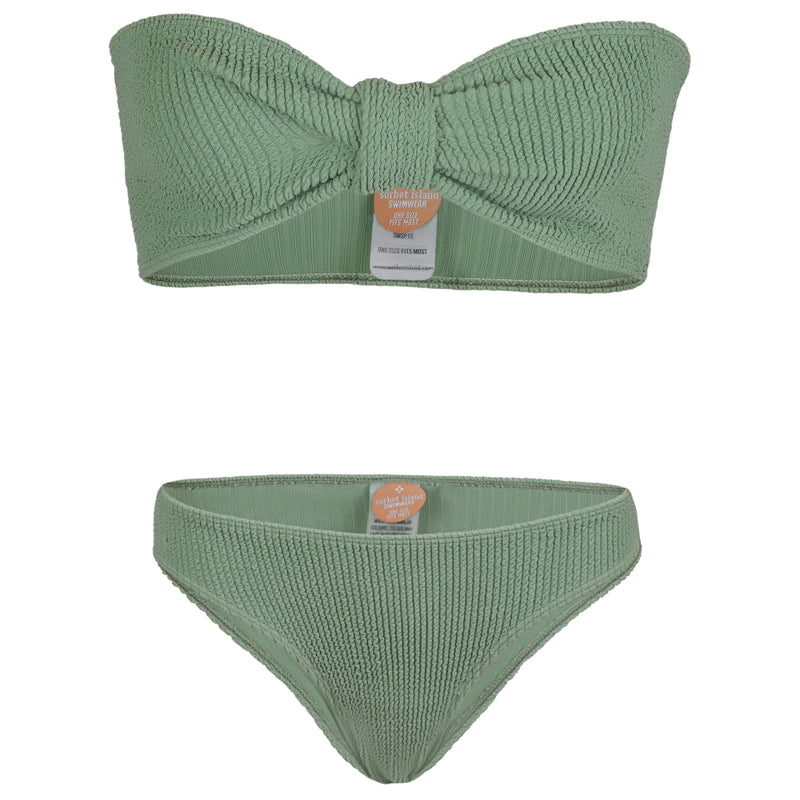 Lory Bandeau Bikini Set Mint