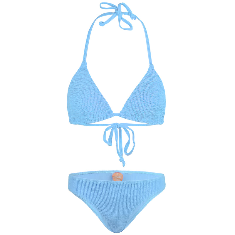 Mia Triangle Bikini Set Blue Bubblegum