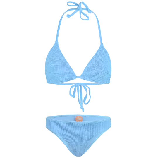 Mia Triangle Bikini Set Blue Bubblegum - ONE SIZE - Bikini