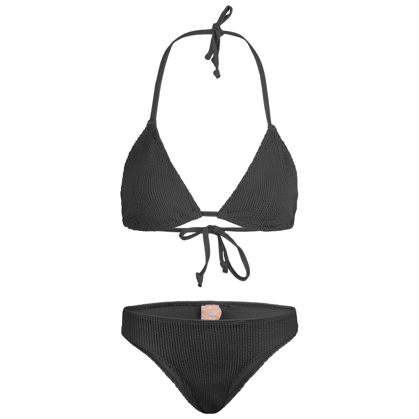 Load image into Gallery viewer, Mia Triangle Bikini Set Liquorice - ONE SIZE - Bikini
