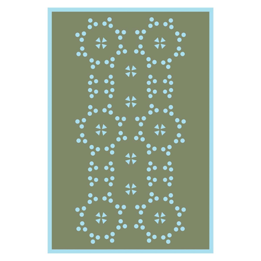 Multicolour Patterned Pareo Mint - ONE SIZE - Sarong