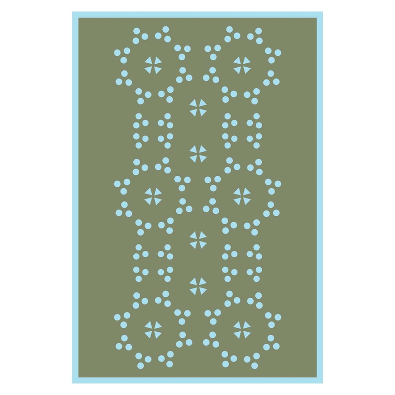 Multicolour Patterned Pareo Mint