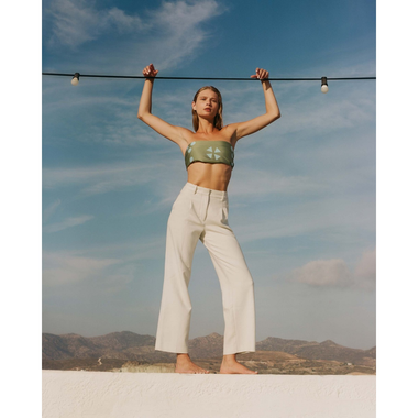 Multicolour Patterned Pareo Mint - ONE SIZE - Sarong