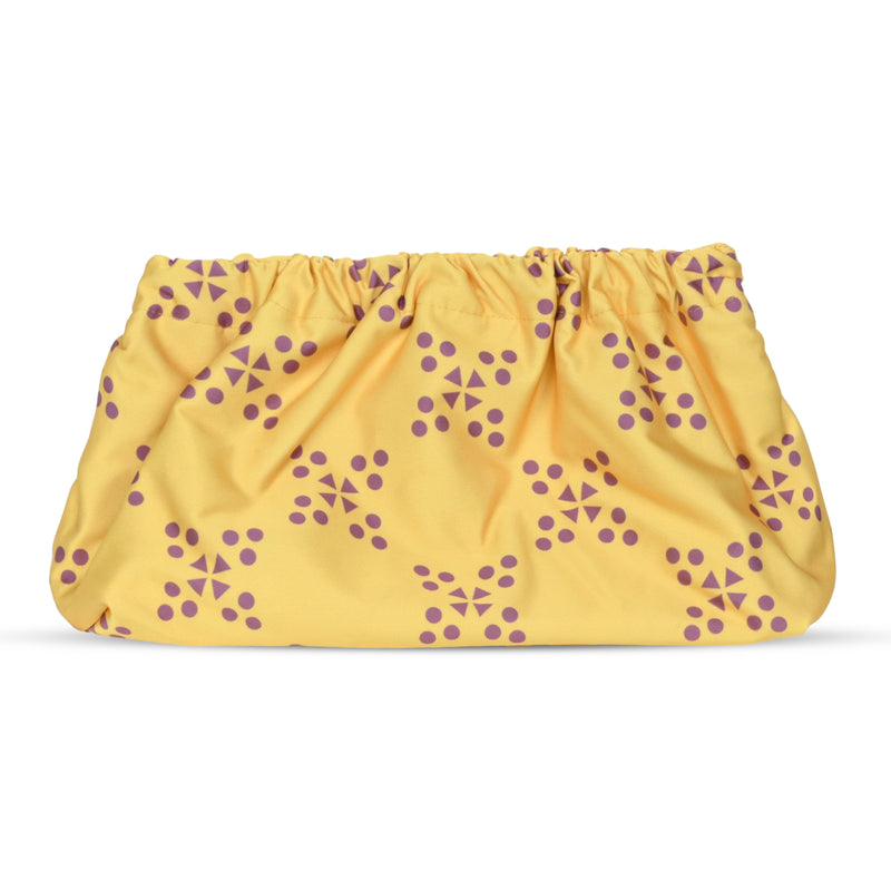 Multicolour Patterned Clutch Bag Banana