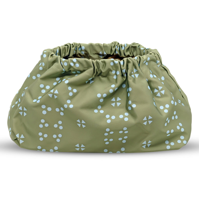 Multicolour Patterned Clutch Bag Mint