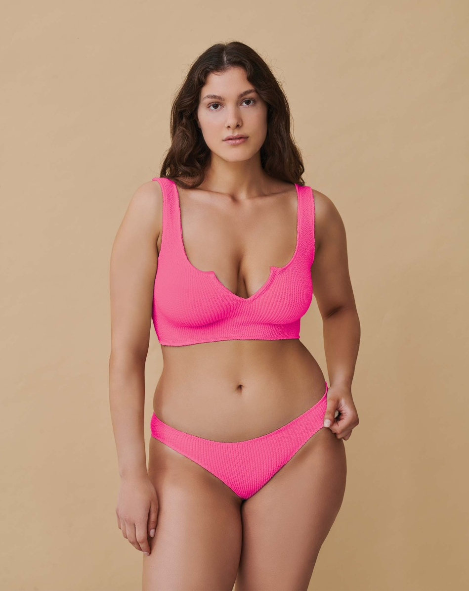 Bralette Bikini Set in Pink | Womens Designer Bikini Set