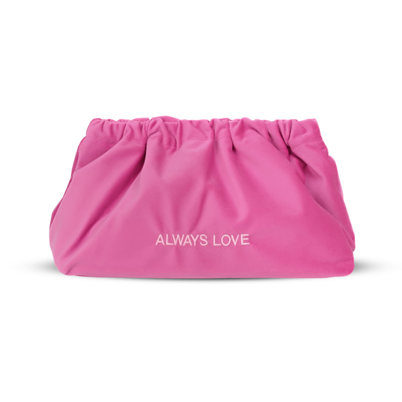 Velvet Clutch Bag Always Love