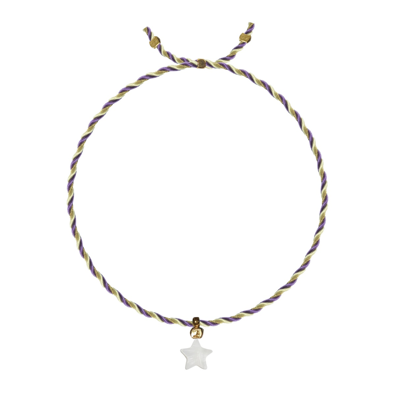 Mother Of Pearl Charm Bracelet Star