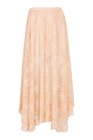 Labyrinth Lace Maxi Skirt Peach Bliss