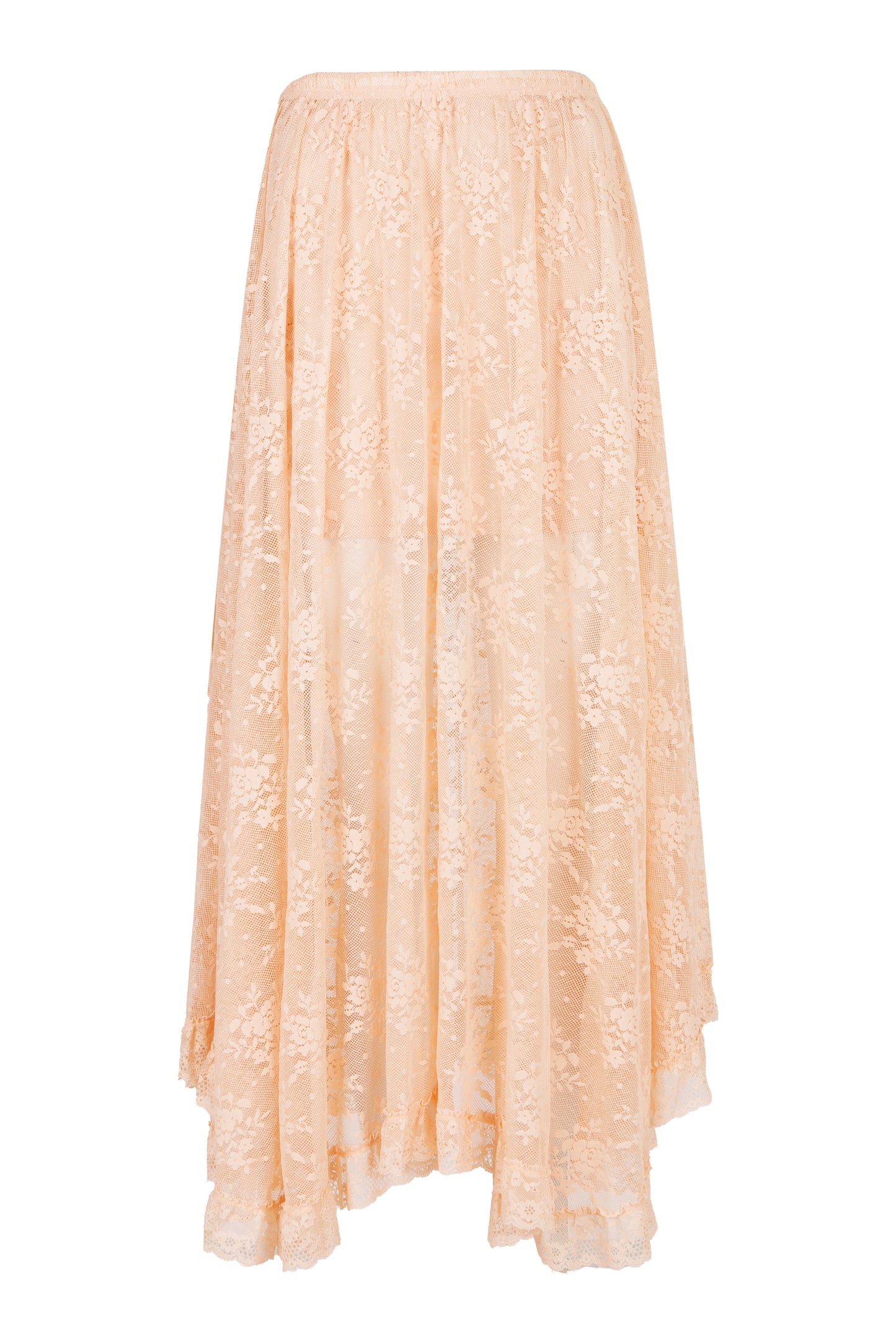 Load image into Gallery viewer, Labyrinth Lace Maxi Skirt Peach Bliss
