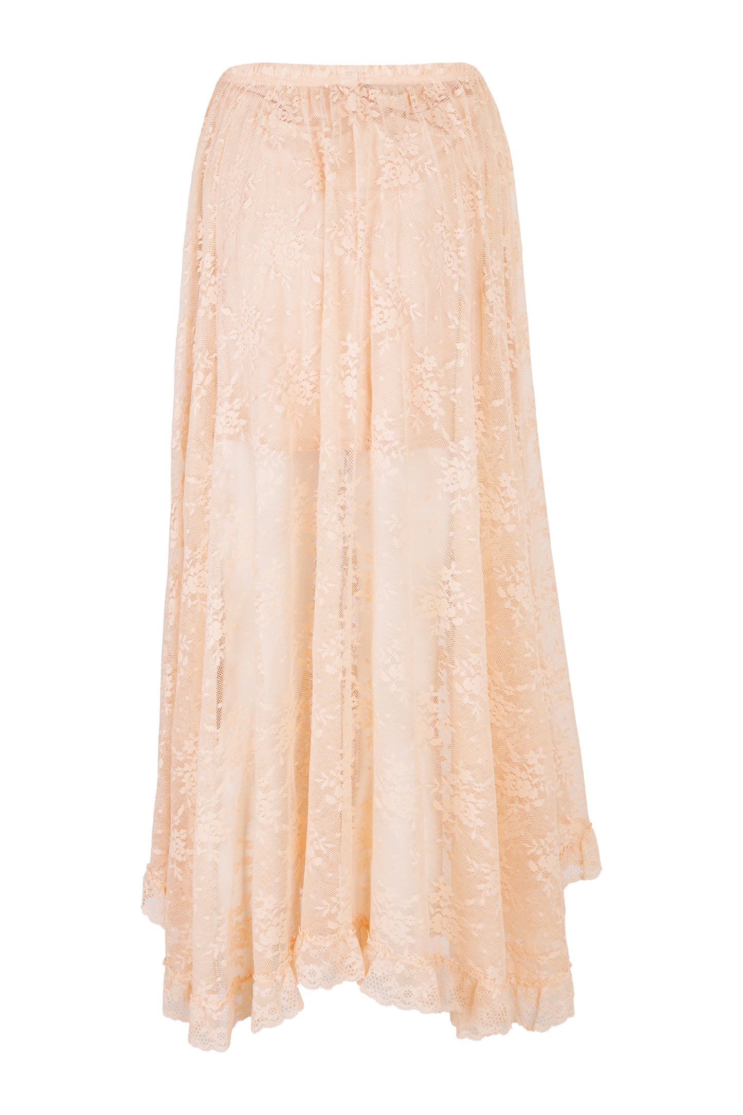 Load image into Gallery viewer, Labyrinth Lace Maxi Skirt Peach Bliss
