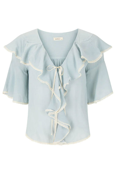 Bluebird Ruffle Blouse