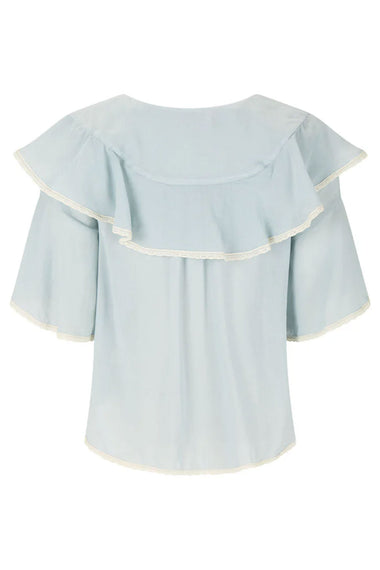 Bluebird Ruffle Blouse
