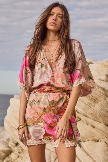 Floridian Lace Mini Dress