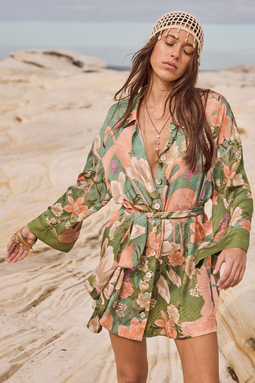 Load image into Gallery viewer, Floridian Shirt Dress
