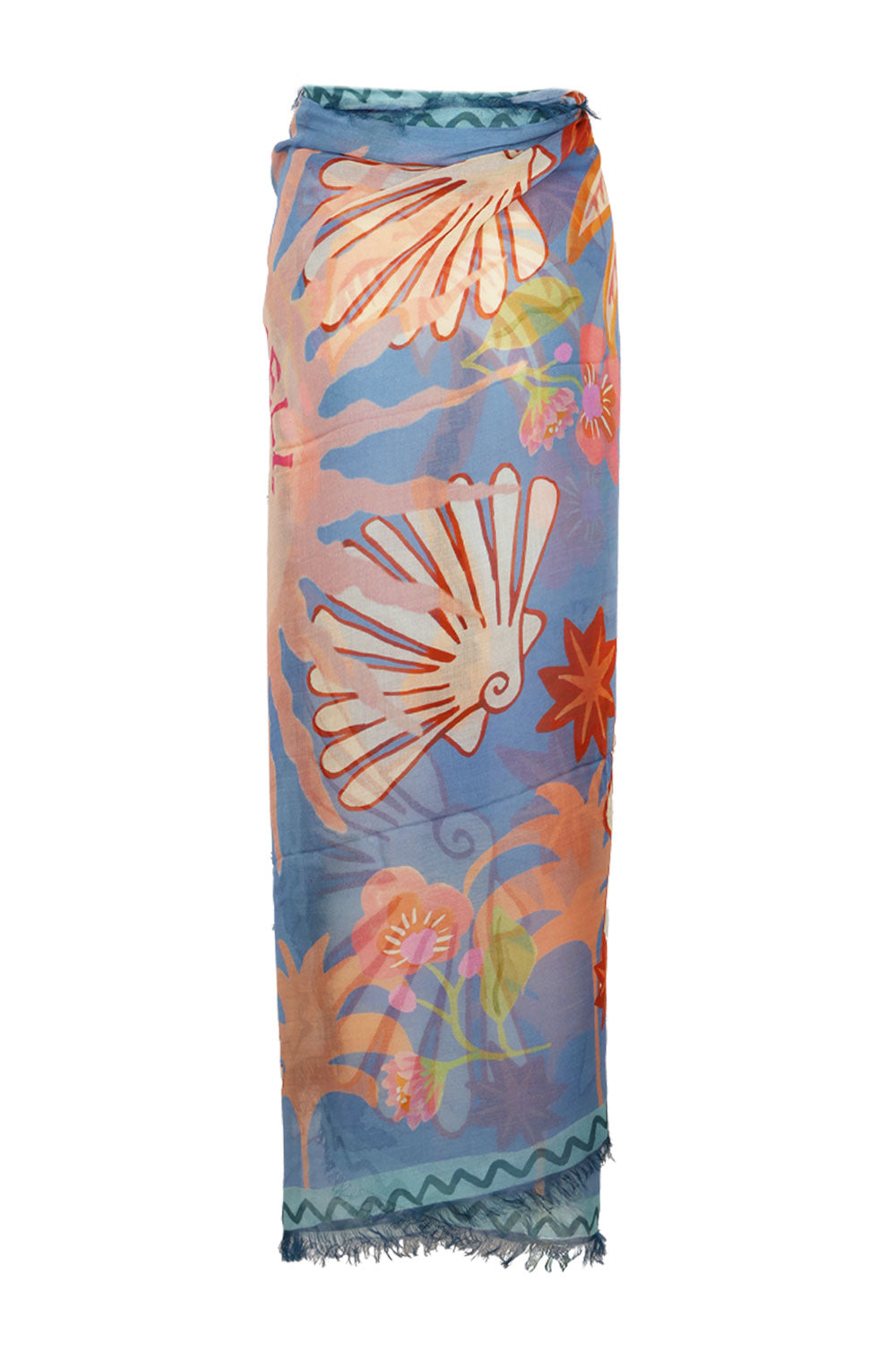 Load image into Gallery viewer, Oceana Travel Scarf Sea Blue
