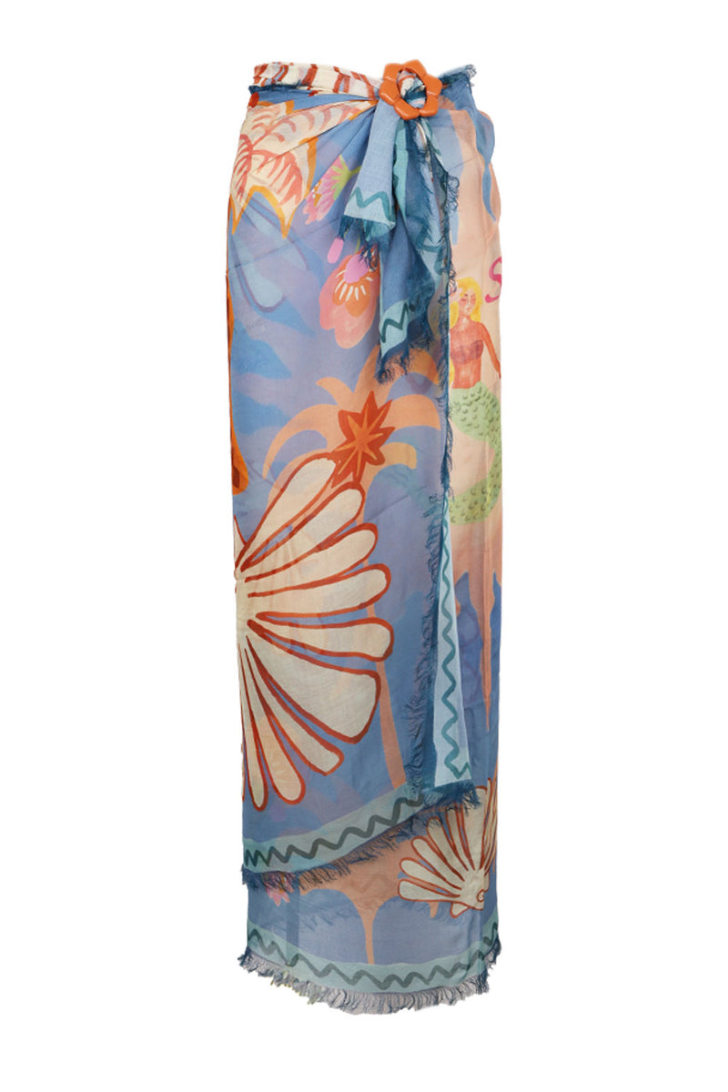 Oceana Travel Scarf Sea Blue