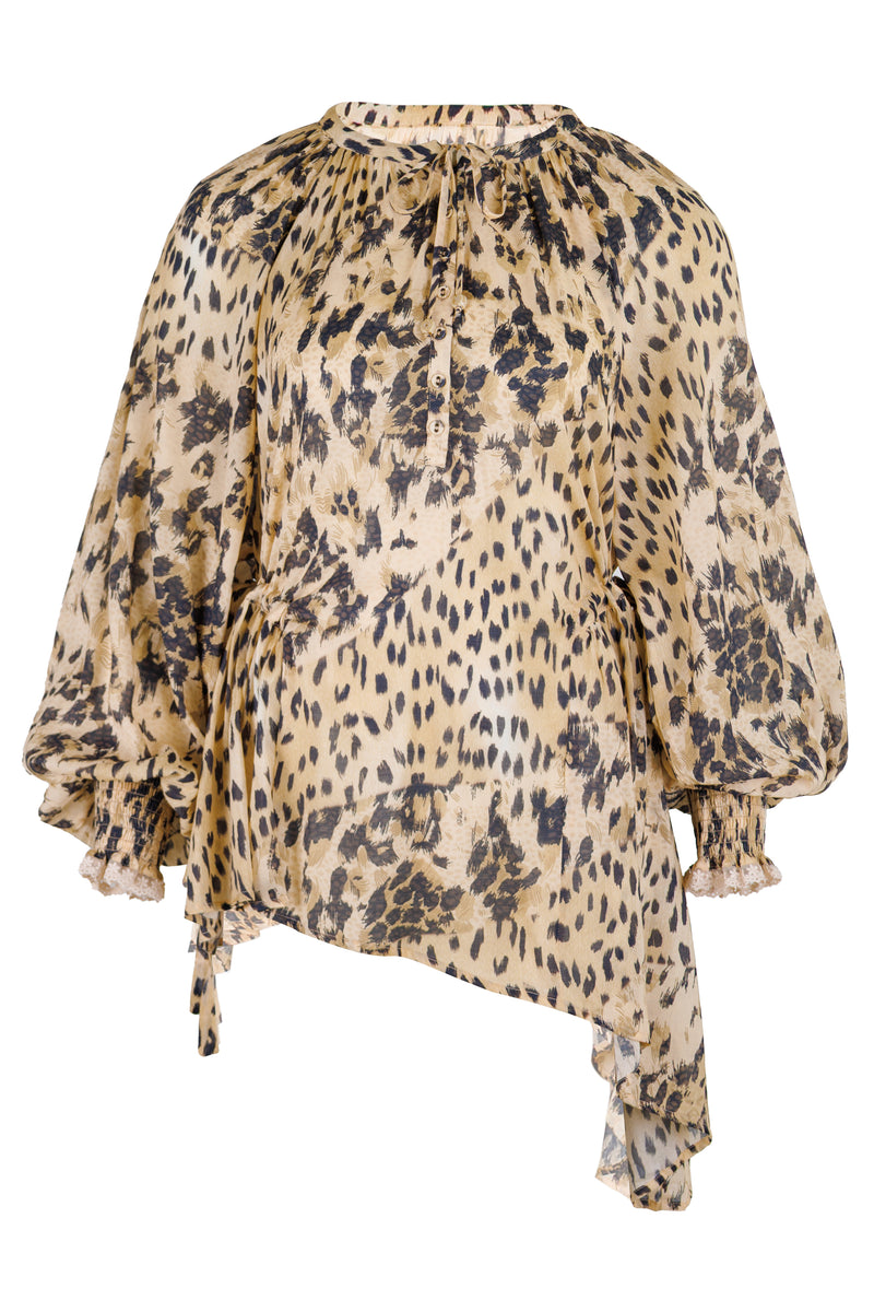Snow Leopard Blouse