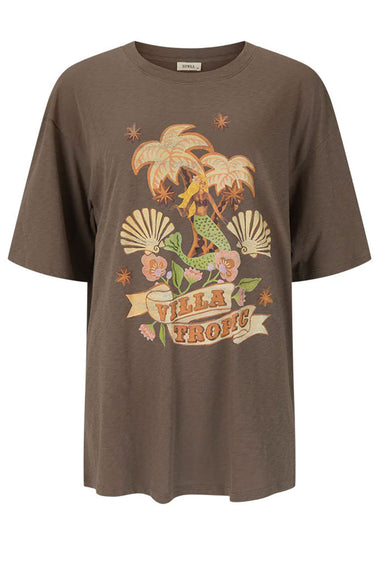 Villa Tropic Oversized Biker Tee