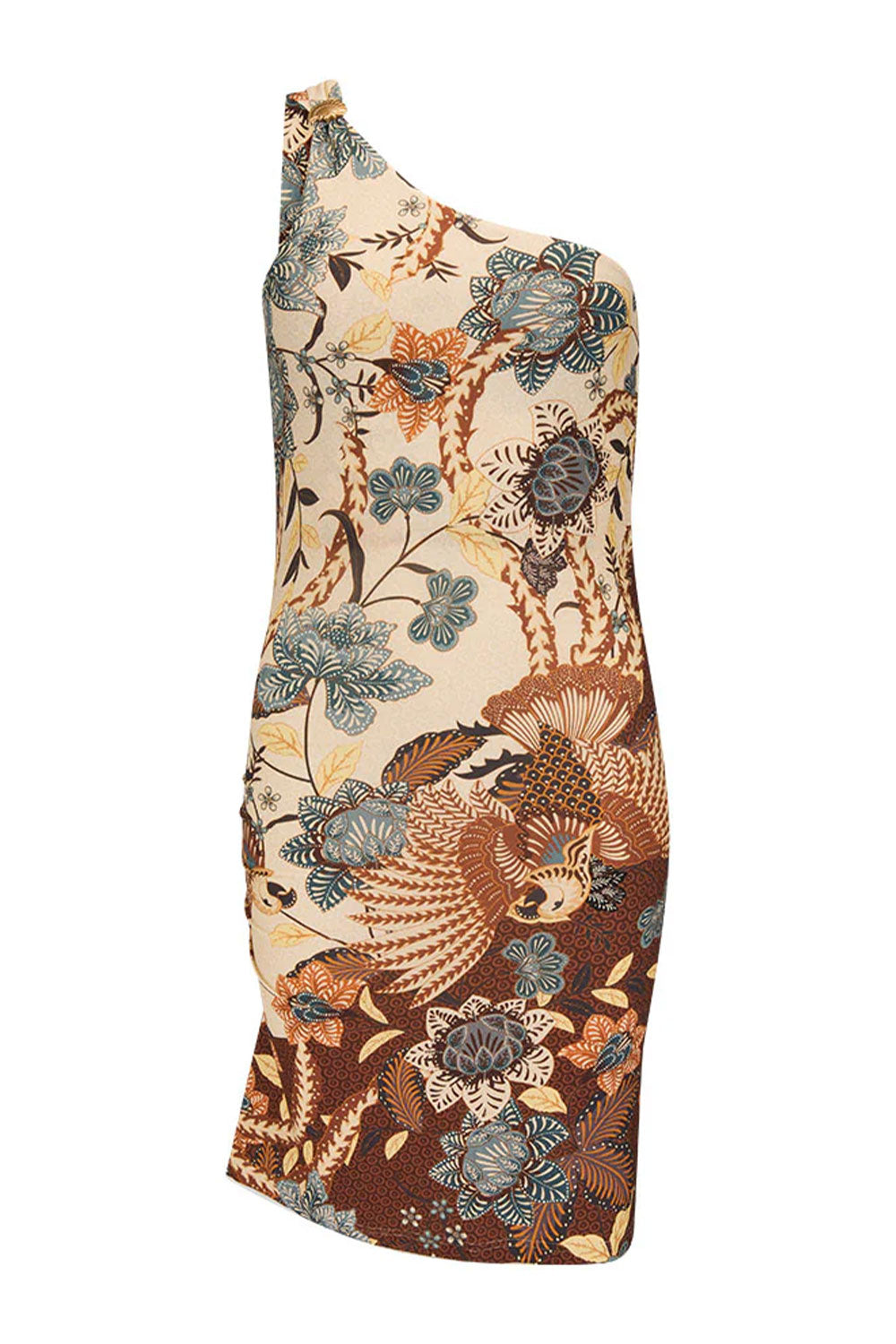 Load image into Gallery viewer, Volcano Goddess One Shoulder Mini Dress
