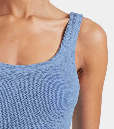 Square Neck Swim Cornflower