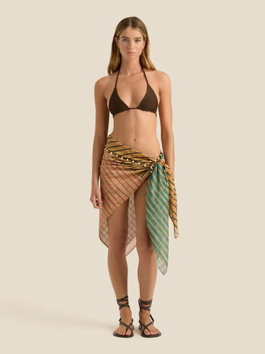 Square Pareo Reef Patch - ONE SIZE - Sarong