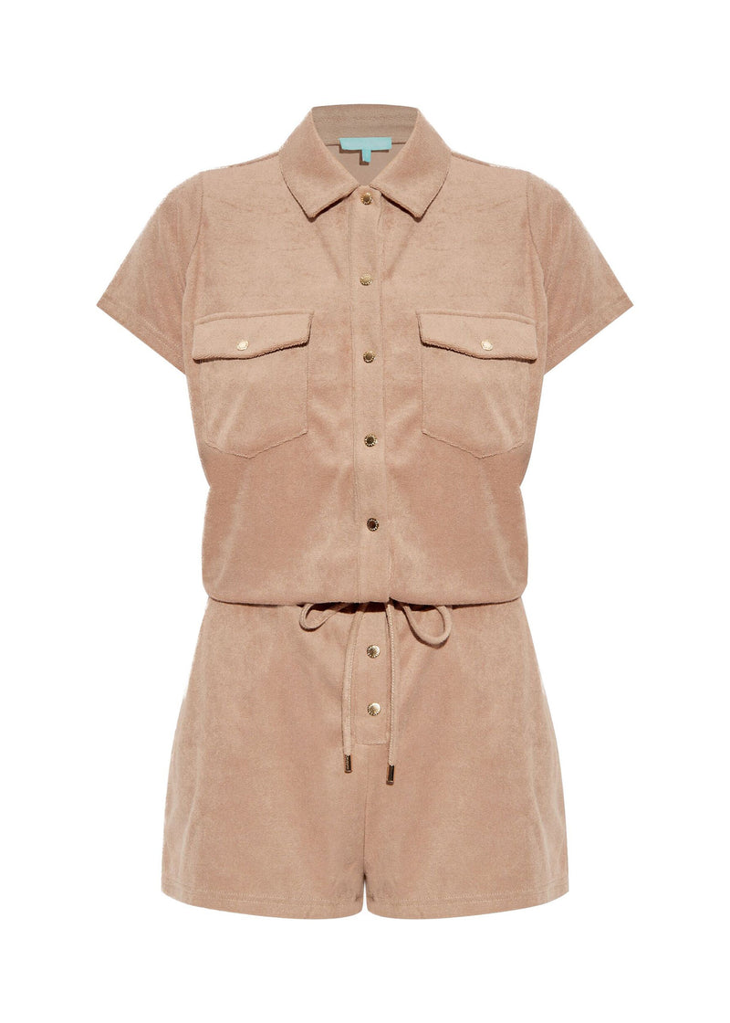 Cheryl Terry Playsuit Almond
