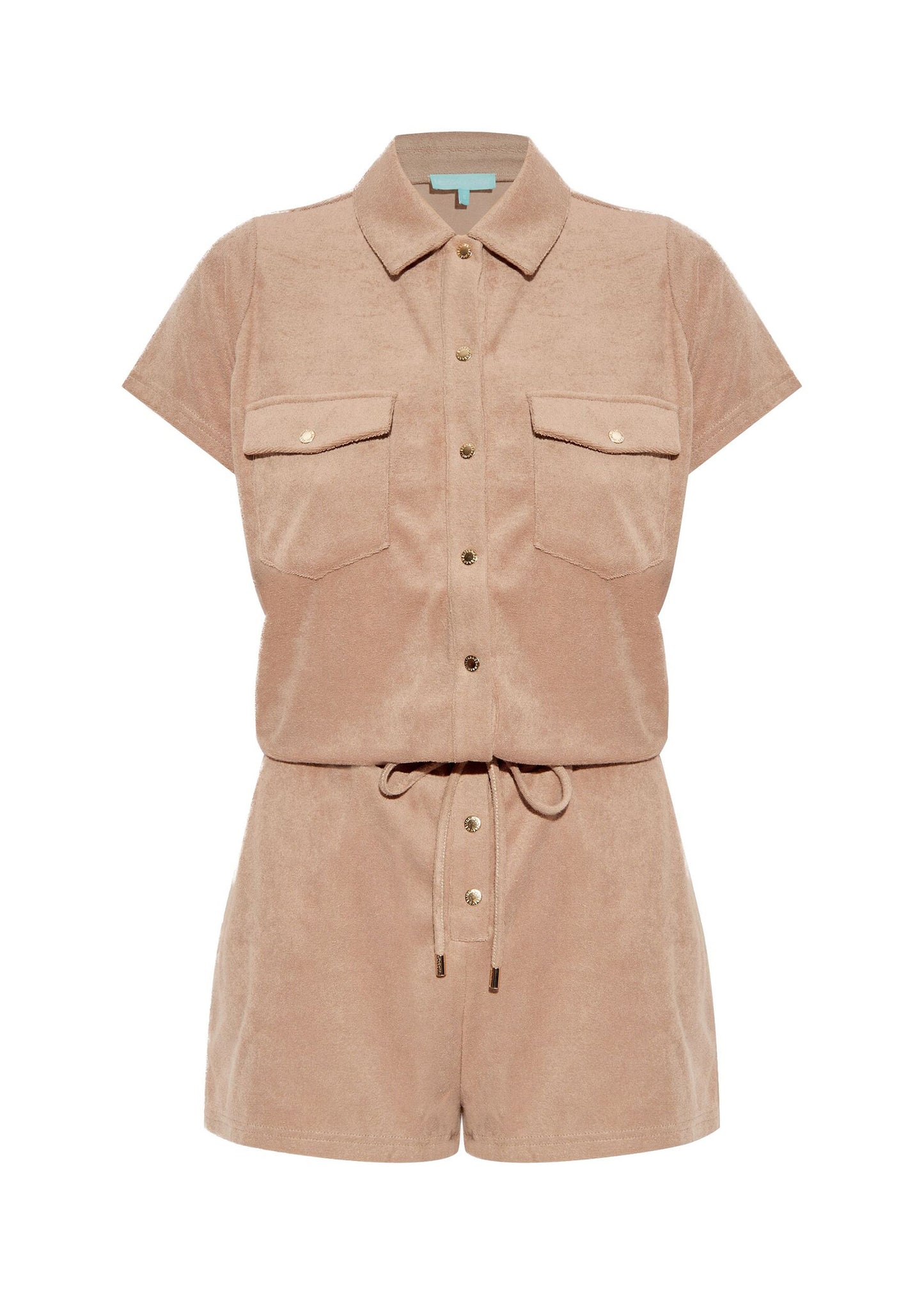 Load image into Gallery viewer, Cheryl Terry Playsuit Almond - Playsuit
