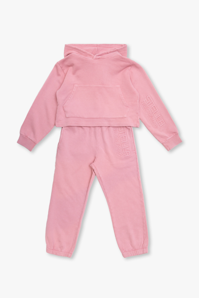 Girls Pink Sweater And Trouser