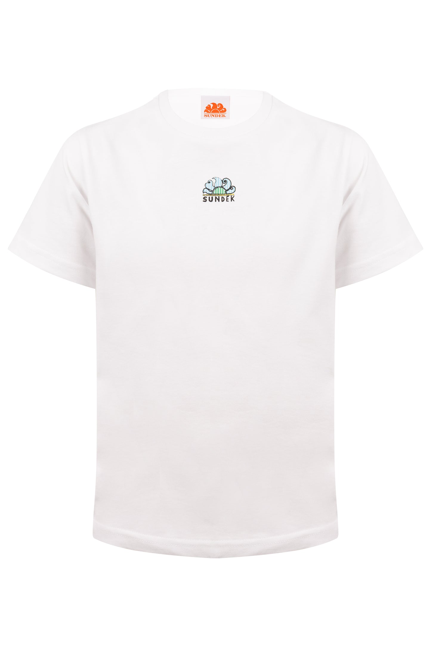 Load image into Gallery viewer, Surfboard Print White T-shirt
