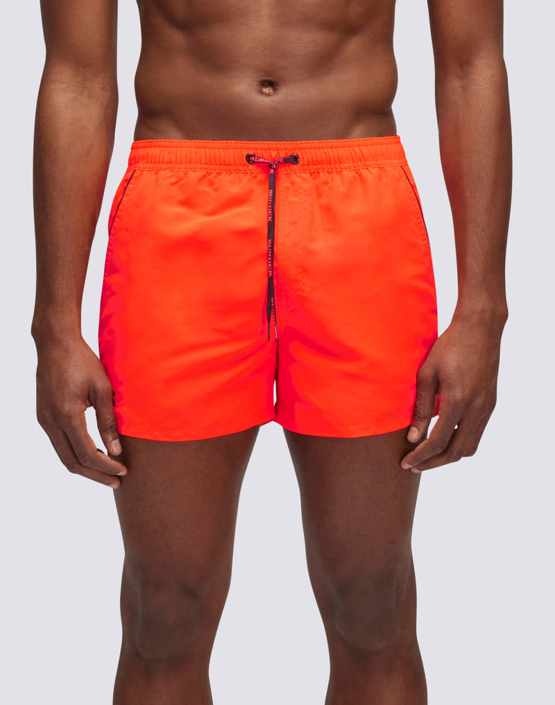 Coltrane Swim Trunks in Fluo Orange