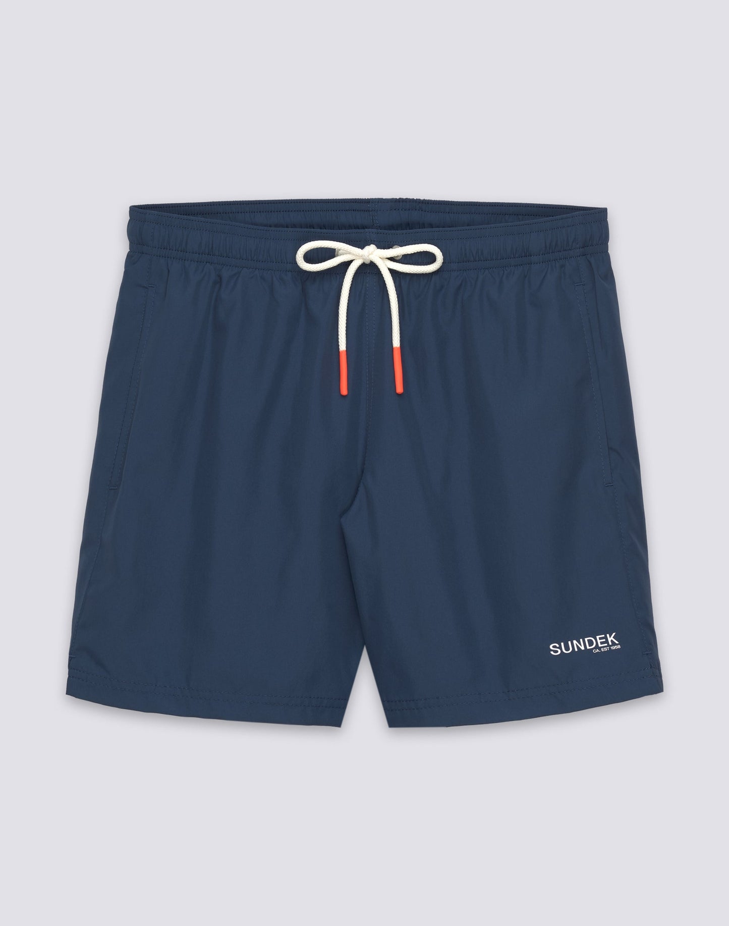 Load image into Gallery viewer, Men&amp;#39;s Mid-length Swim Shorts in Navy
