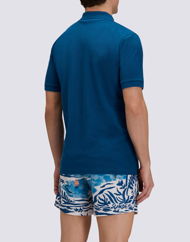 Men's Pima Cotton Polo Shirt in Storm