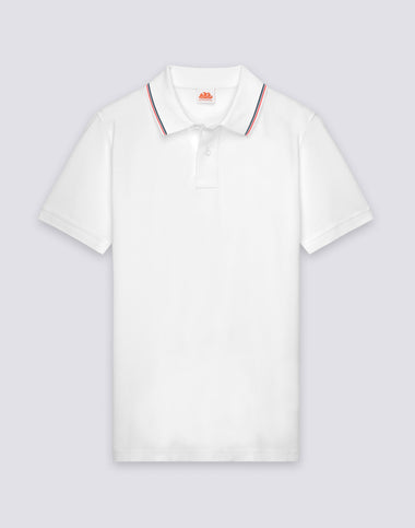 Men's Pima Cotton Polo Shirt in Off White