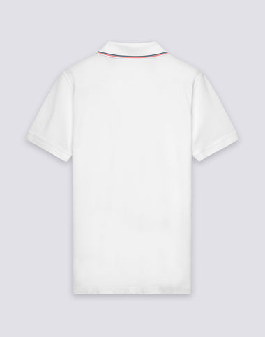 Men's Pima Cotton Polo Shirt in Off White