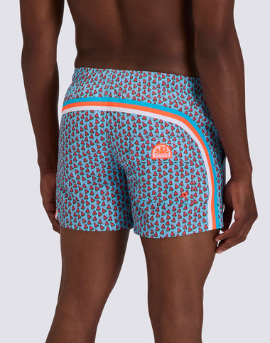 Men's Swimshort Fruit Fiesta Print in Lunar