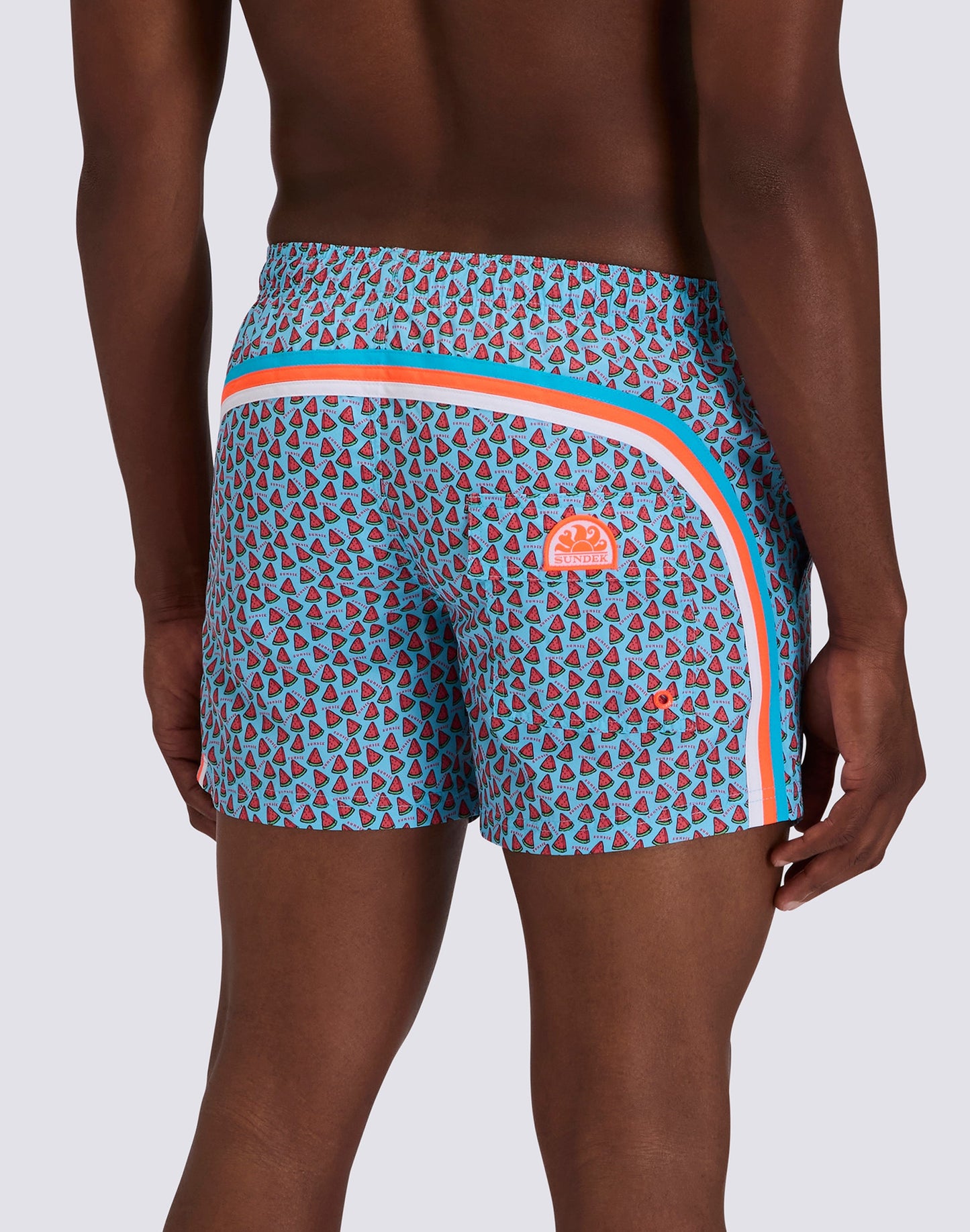 Load image into Gallery viewer, Men&amp;#39;s Swimshort Fruit Fiesta Print in Lunar
