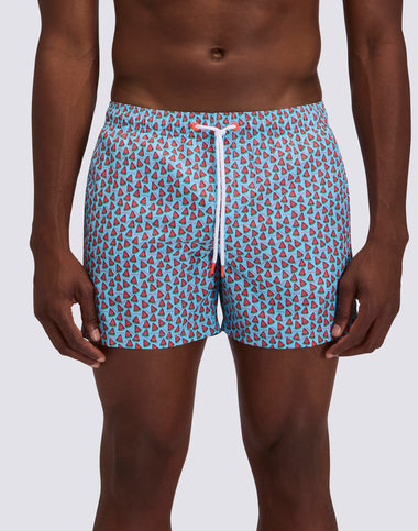 Men's Swimshort Fruit Fiesta Print in Lunar