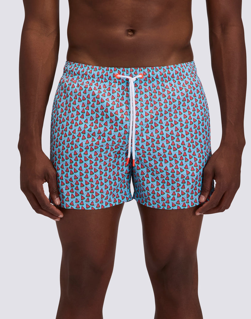 Men's Swimshort Fruit Fiesta Print in Lunar