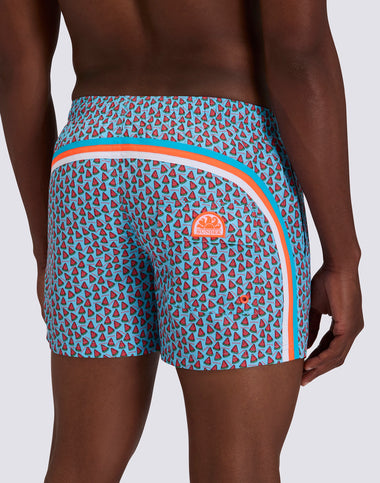 Men's Swimshort Fruit Fiesta Print in Lunar