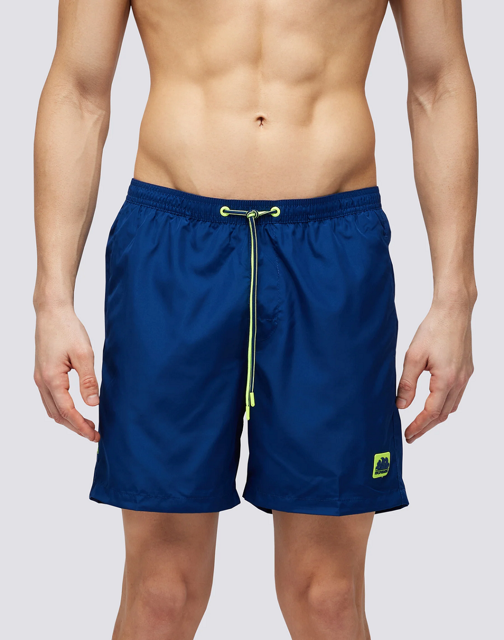 Load image into Gallery viewer, Boardshort Twilight With Reflective Neon Green Print - Swim Shorts
