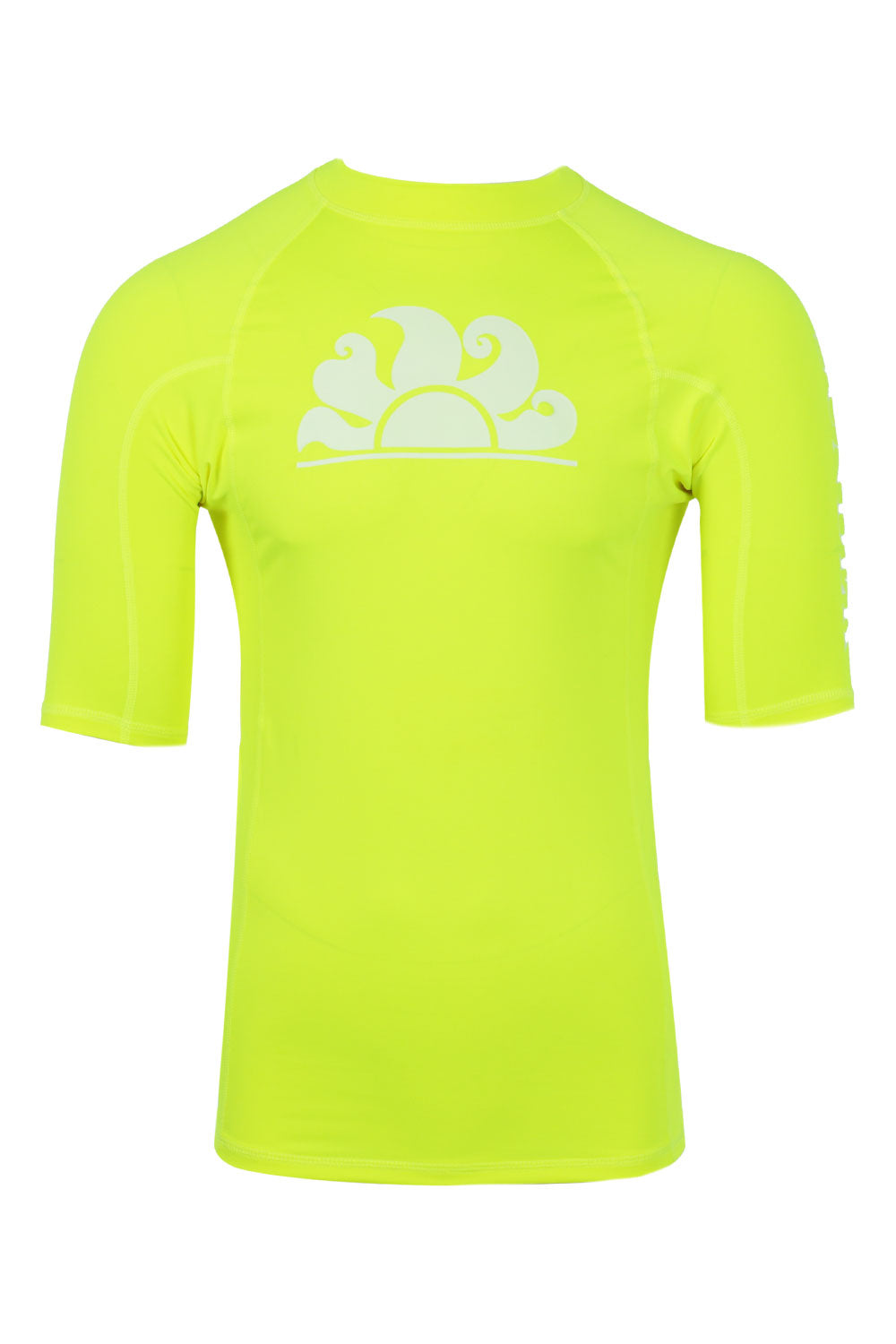 Load image into Gallery viewer, Short Sleeve Rash Guard Neon Yellow Green
