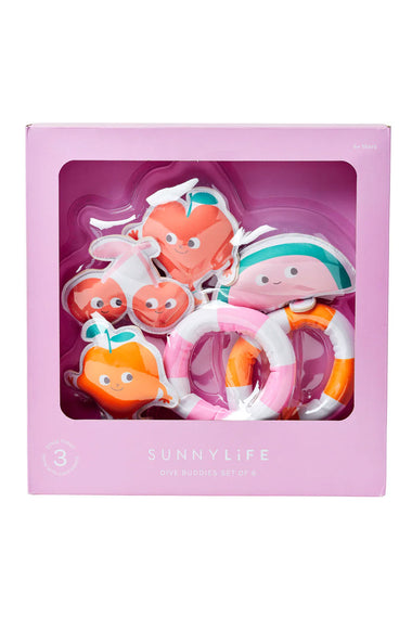 Dive Buddies Poppy the Peach Multi Set of 6