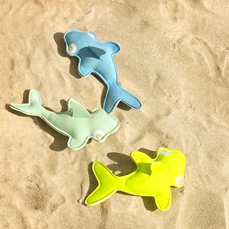 Load image into Gallery viewer, Dive Buddies Shark Tribe Blue Neo Citrus Set of 3
