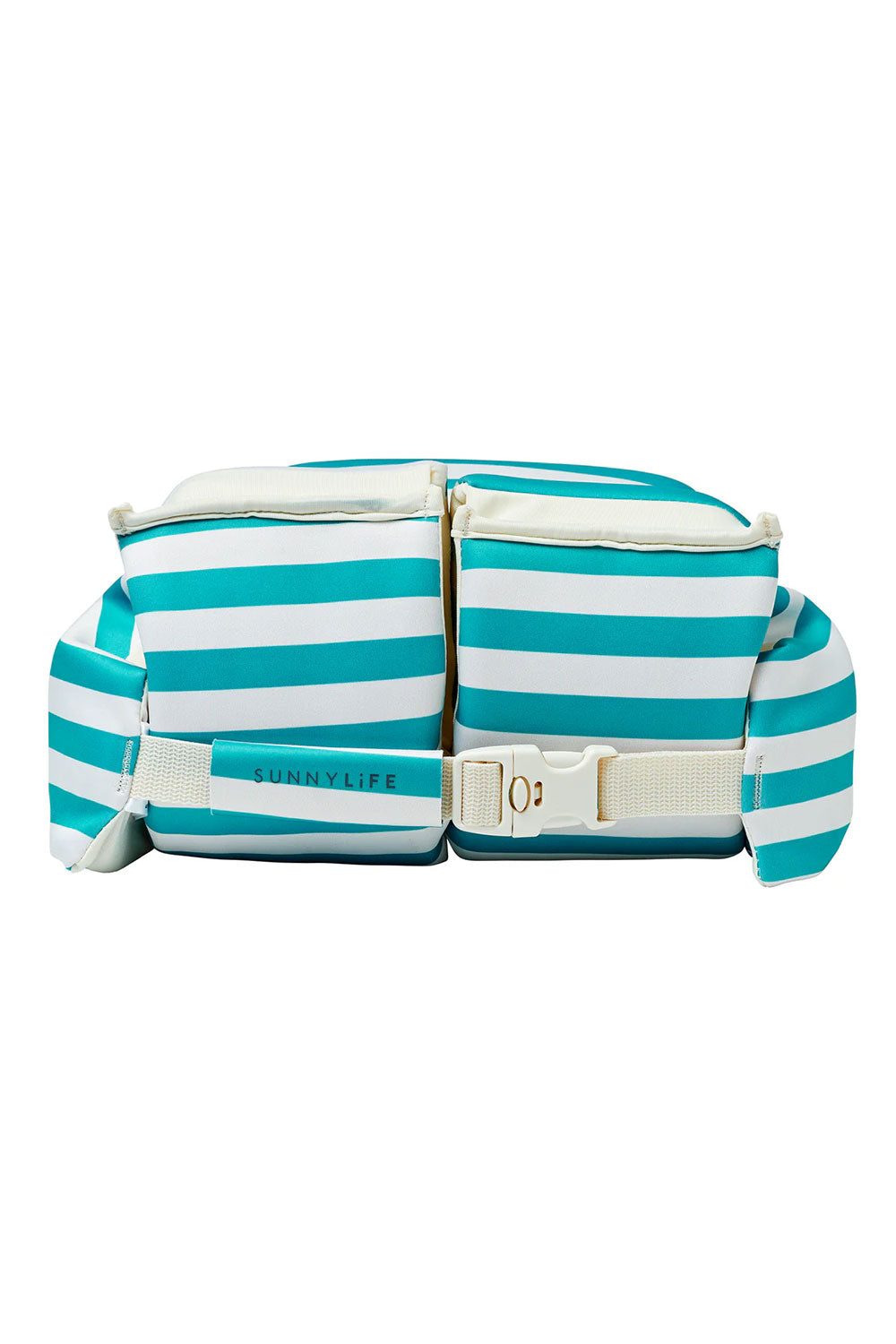 Load image into Gallery viewer, Floatie Jacket Poppy Peach Green Stripe
