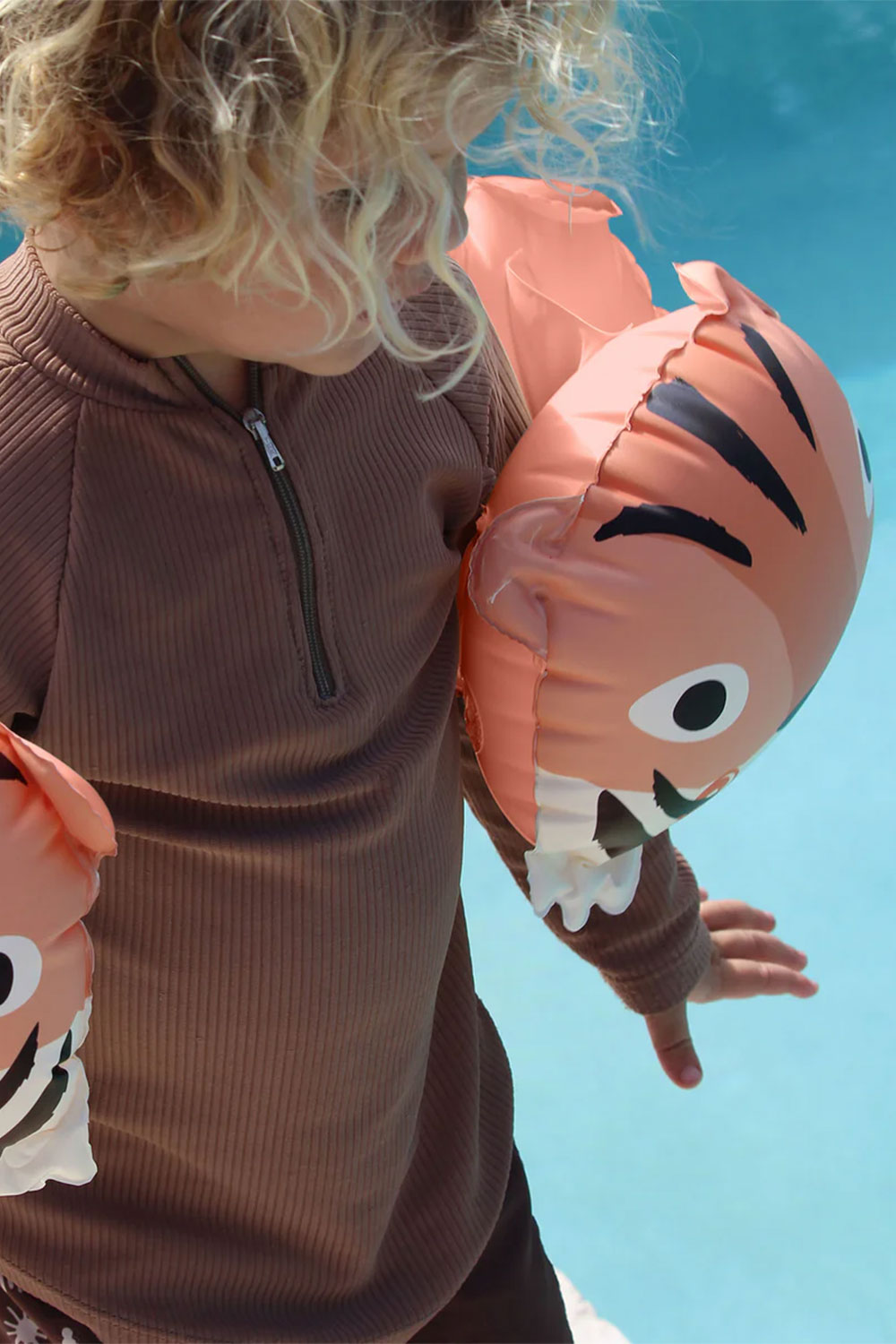 Load image into Gallery viewer, Inflatable Arm Band Tino Tiger Clay
