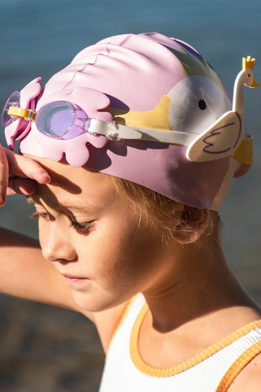 Kids Swim Goggles Princess Swan Multi