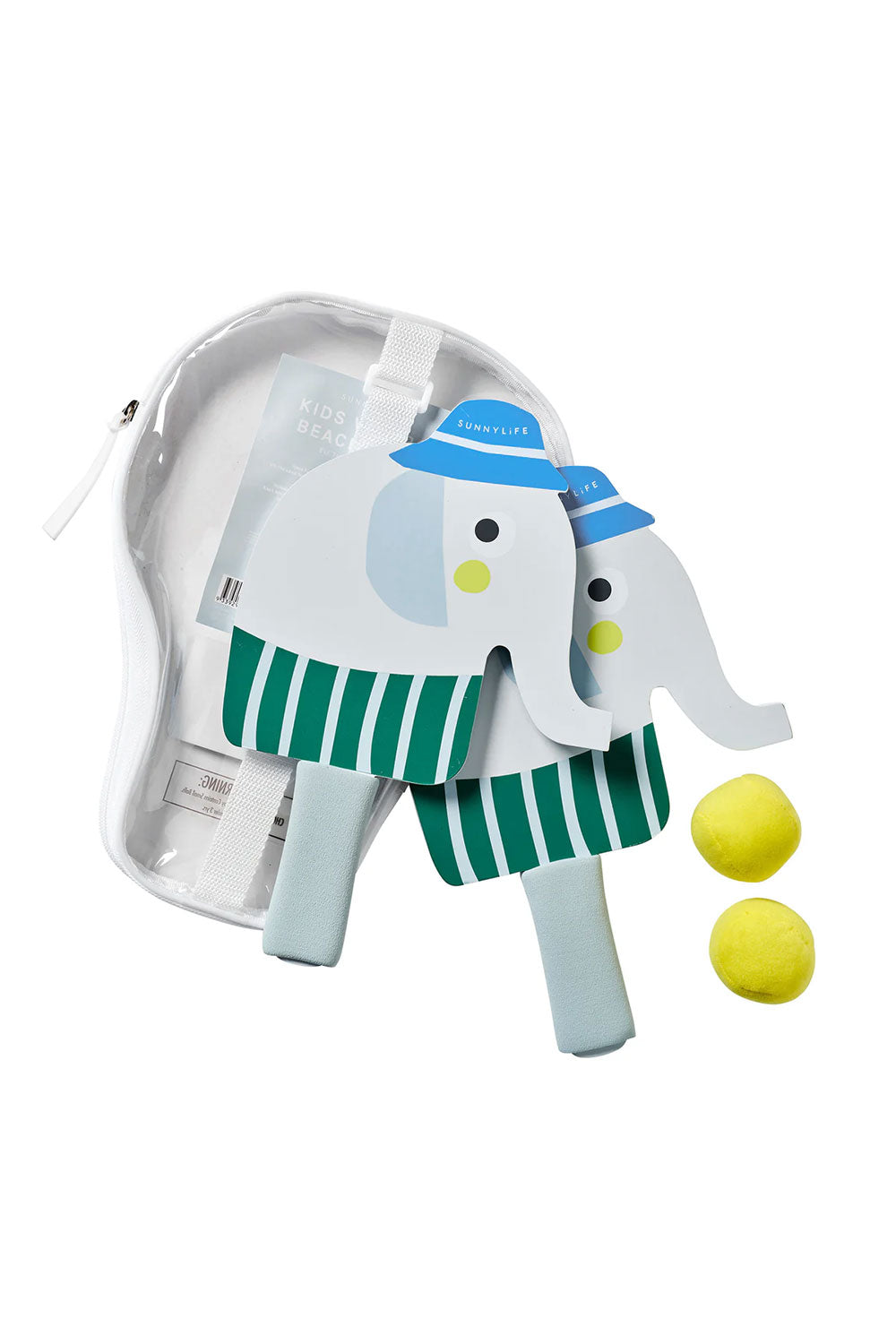 Load image into Gallery viewer, Kids Velcro Beach Bats Eli Elephant Multi
