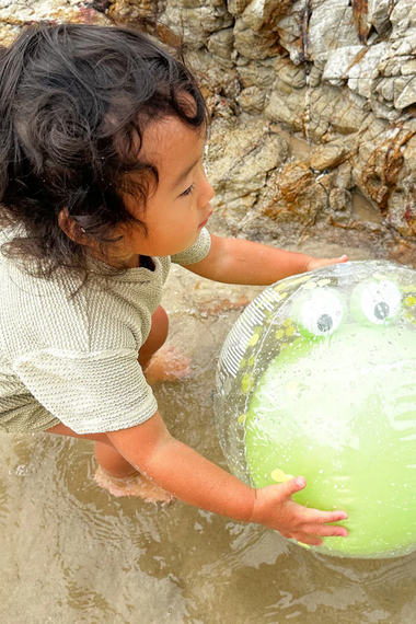 3D Inflatable Beach Ball Cookie the Croc Light Khaki