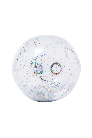 3D Inflatable Beach Ball Cotton Candy Glitter